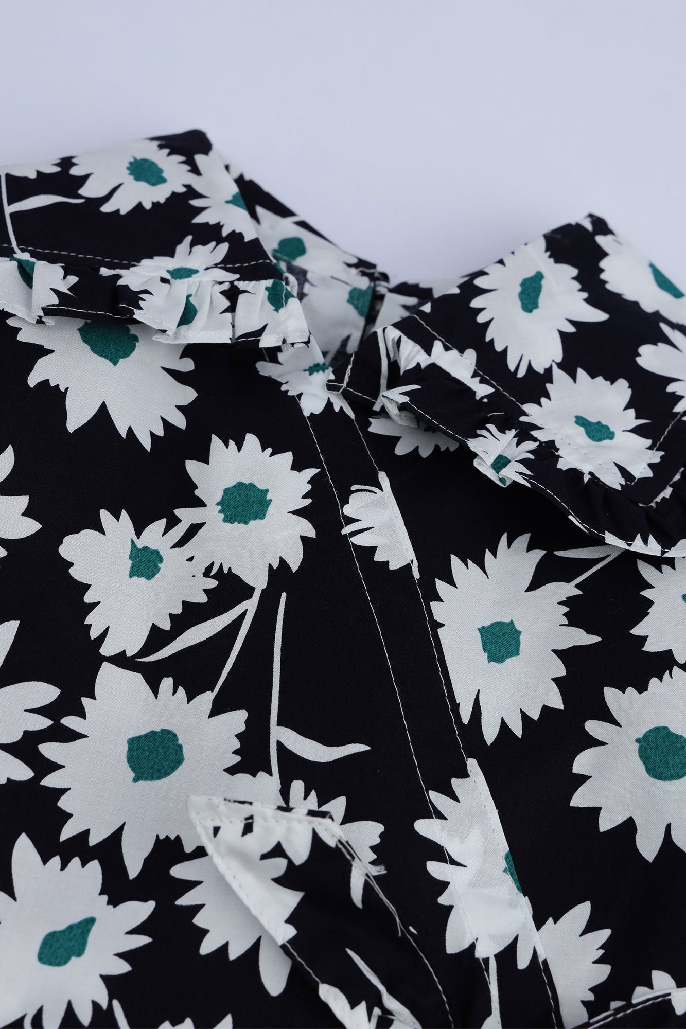 Girls' Floral Wrap-Style Frock