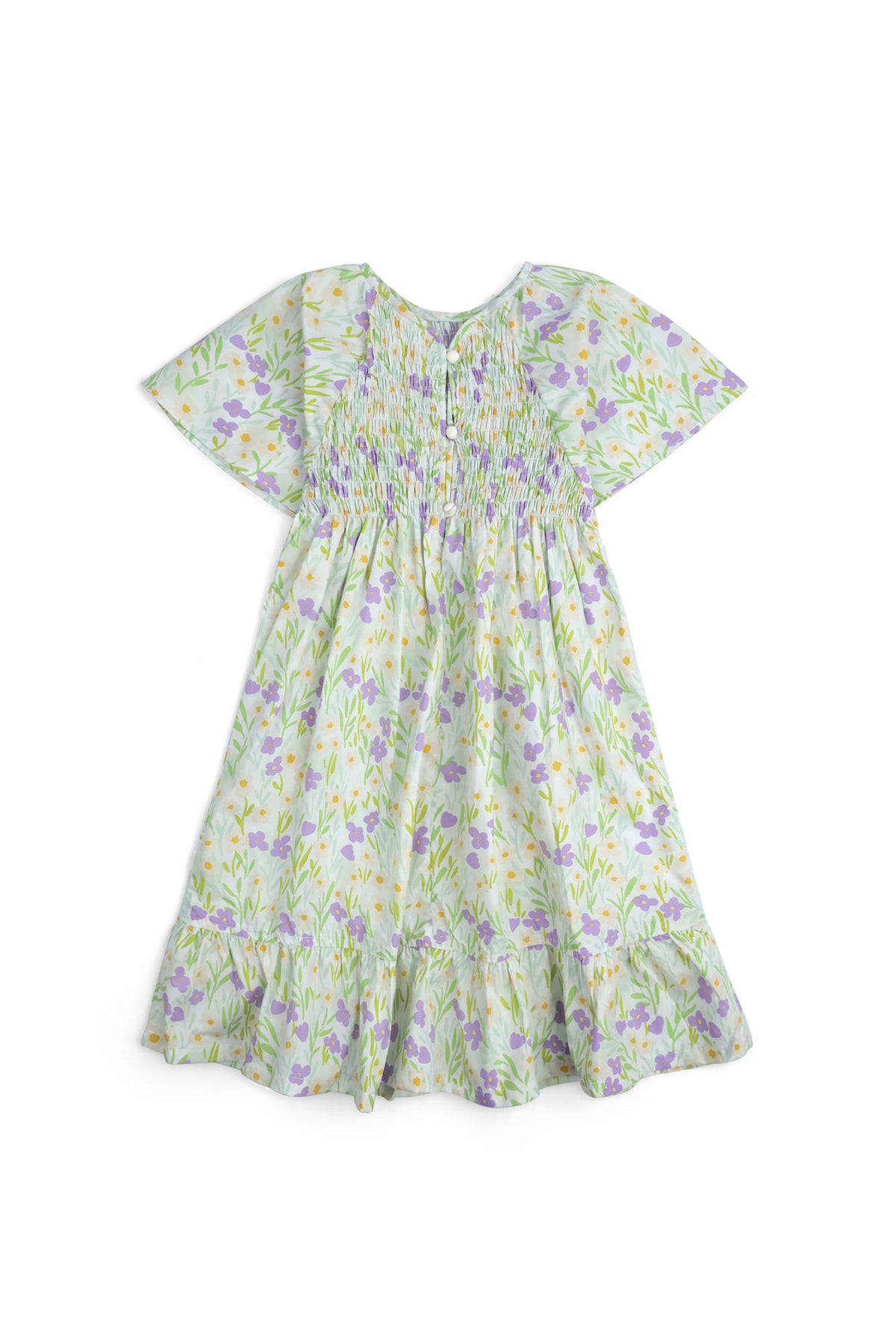 Girls' Floral Smocked Meadow Frock