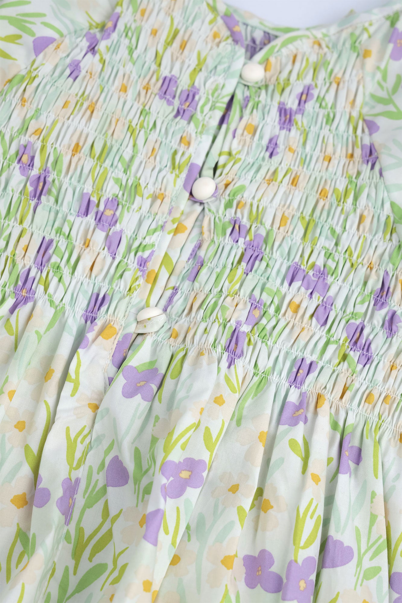 Girls' Floral Smocked Meadow Frock