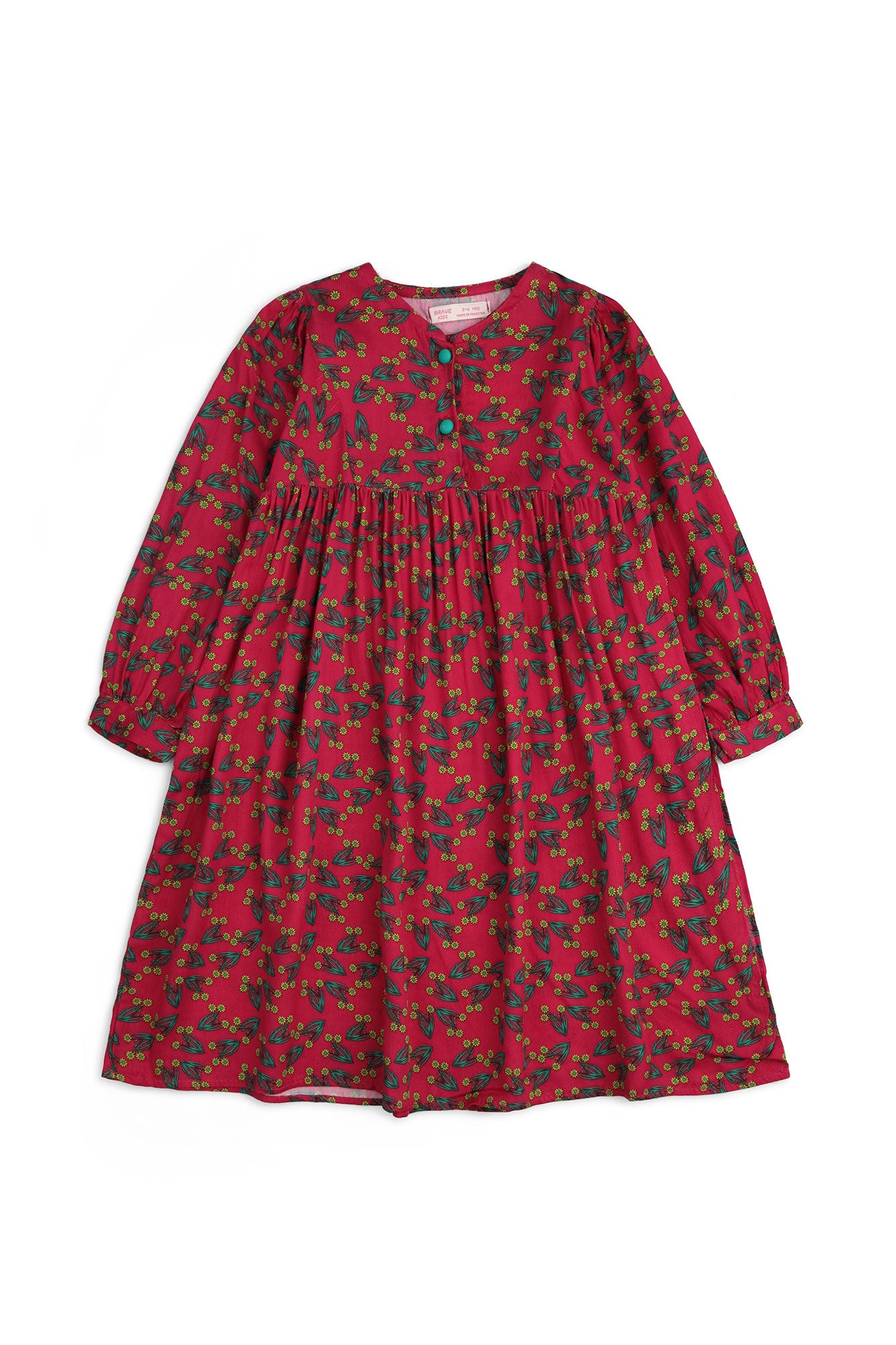 Girls’ Vibrant Raspberry Frock