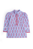 Purple Floral Kurta Set