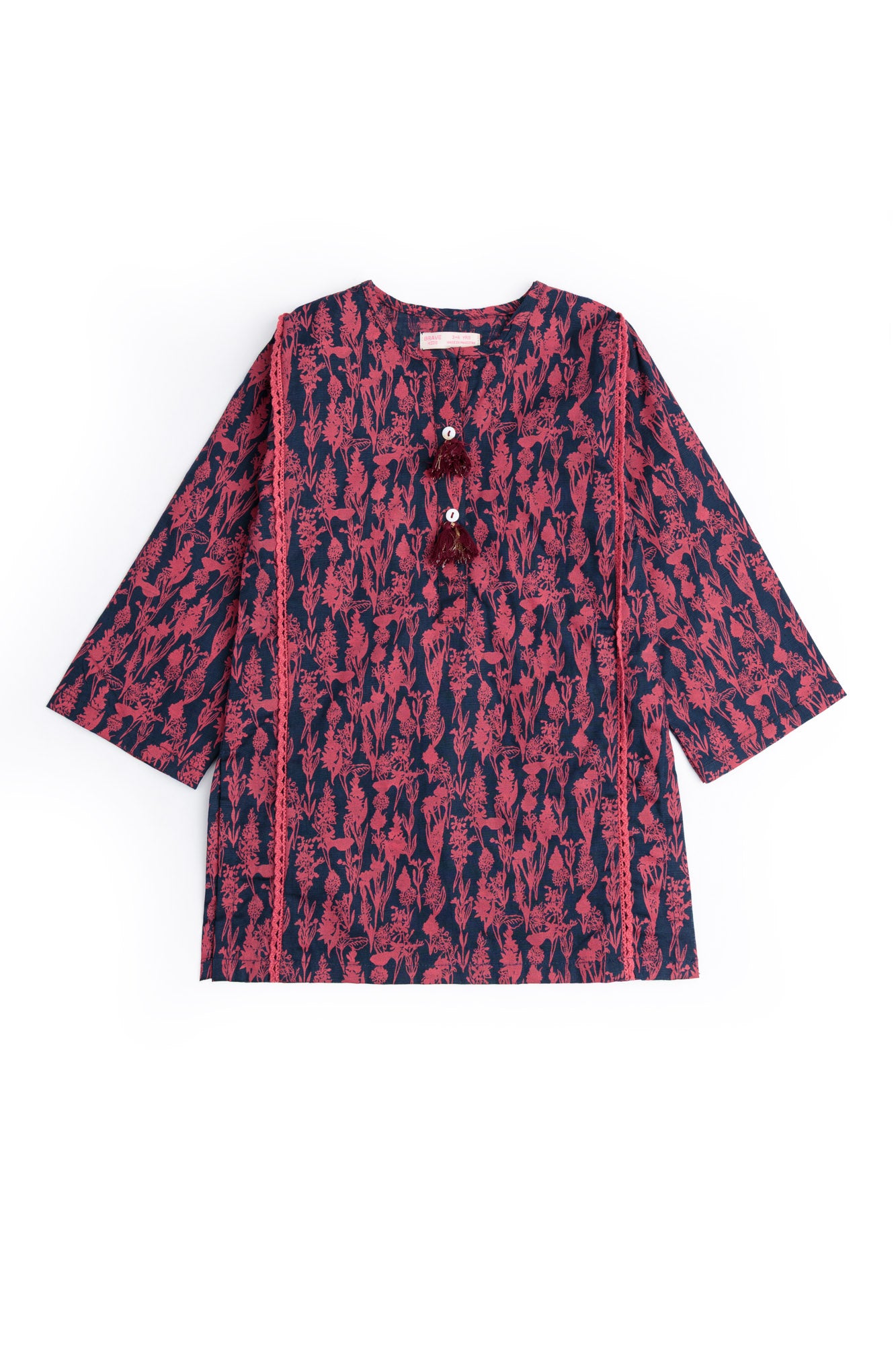 khaddar Co-ord Shirt & Skirt Set