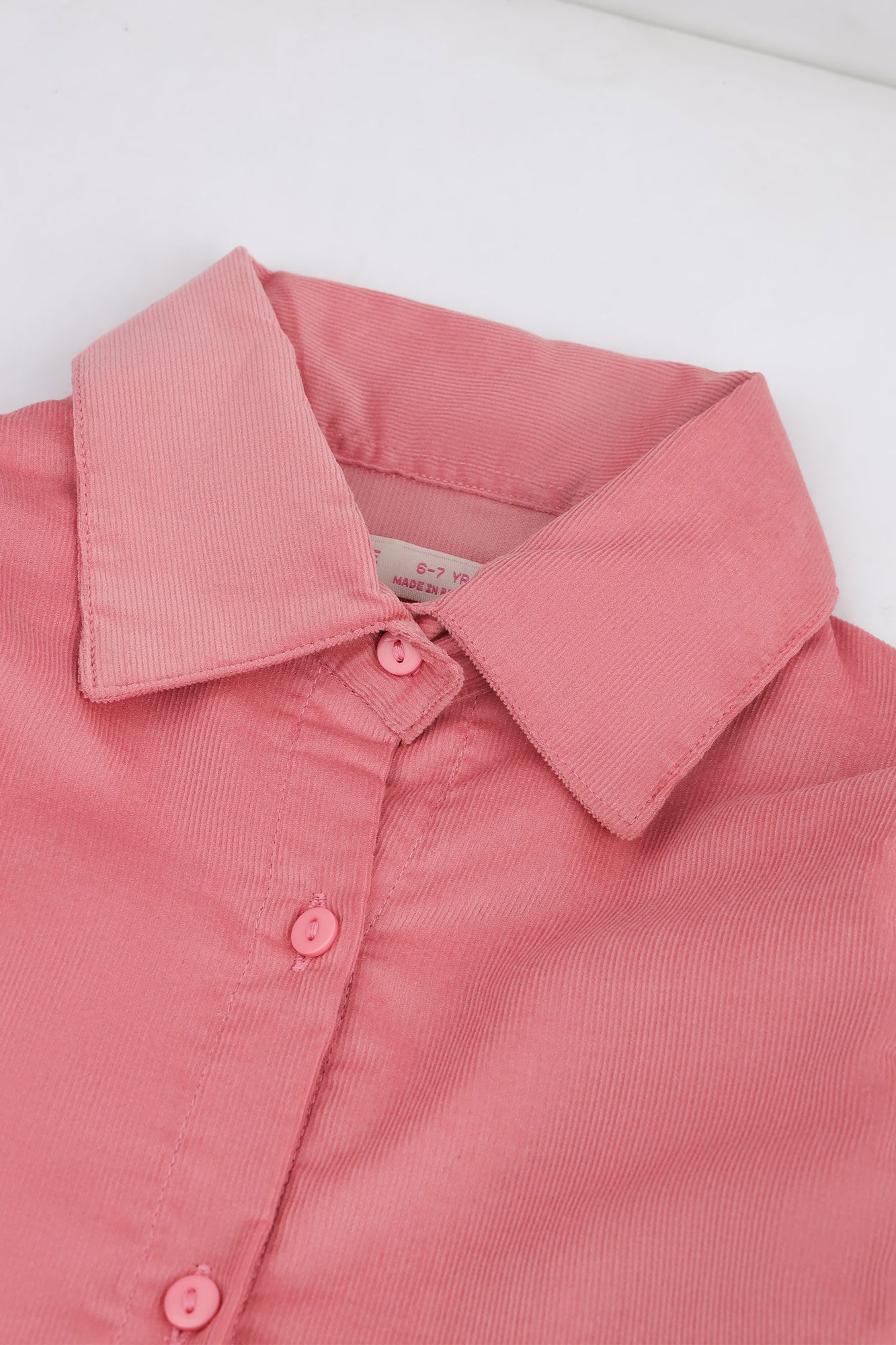 Girls  Puff-Sleeve Corduroy Shirt
