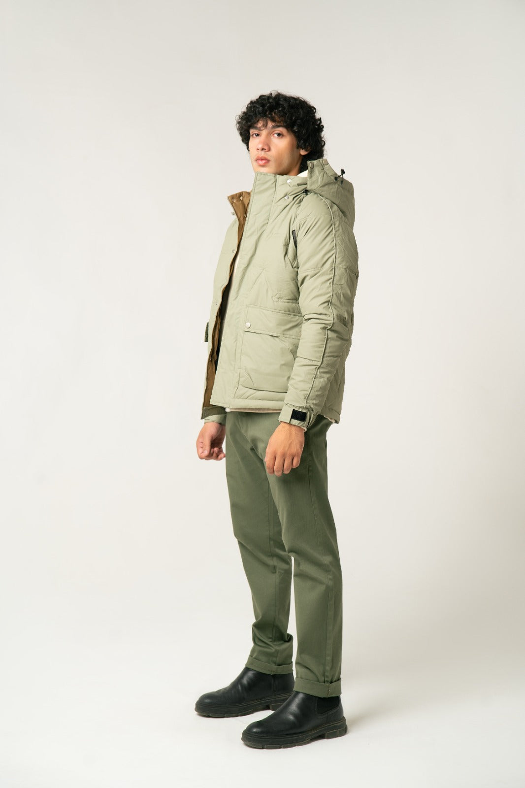 The Sage Green Puffer Jacket