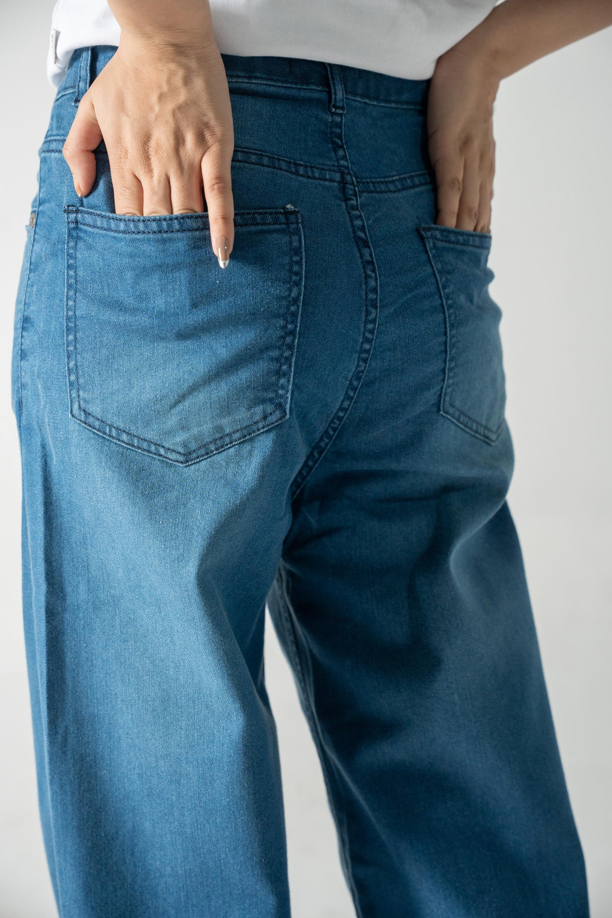 Women's Wide-Leg Azure Denim