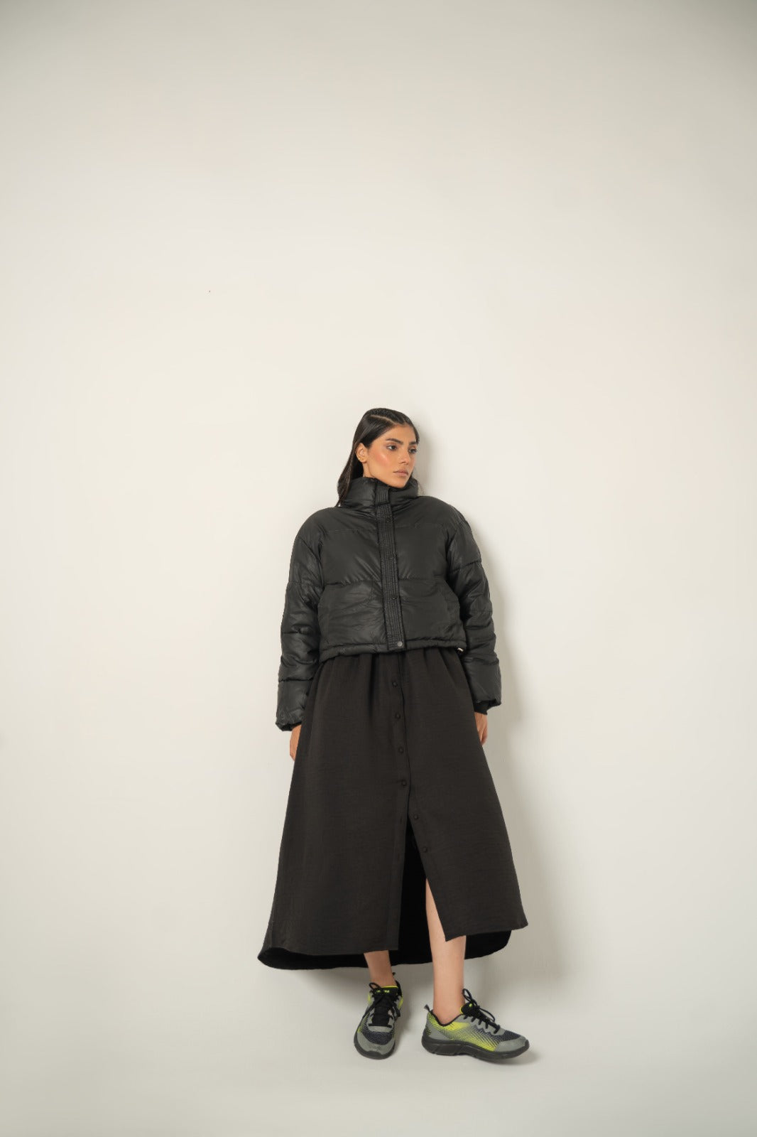 Urban Black -Bordeaux Puffer Jacket