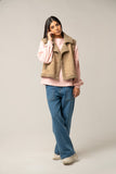 Cropped High-Collar Puffer Jacket