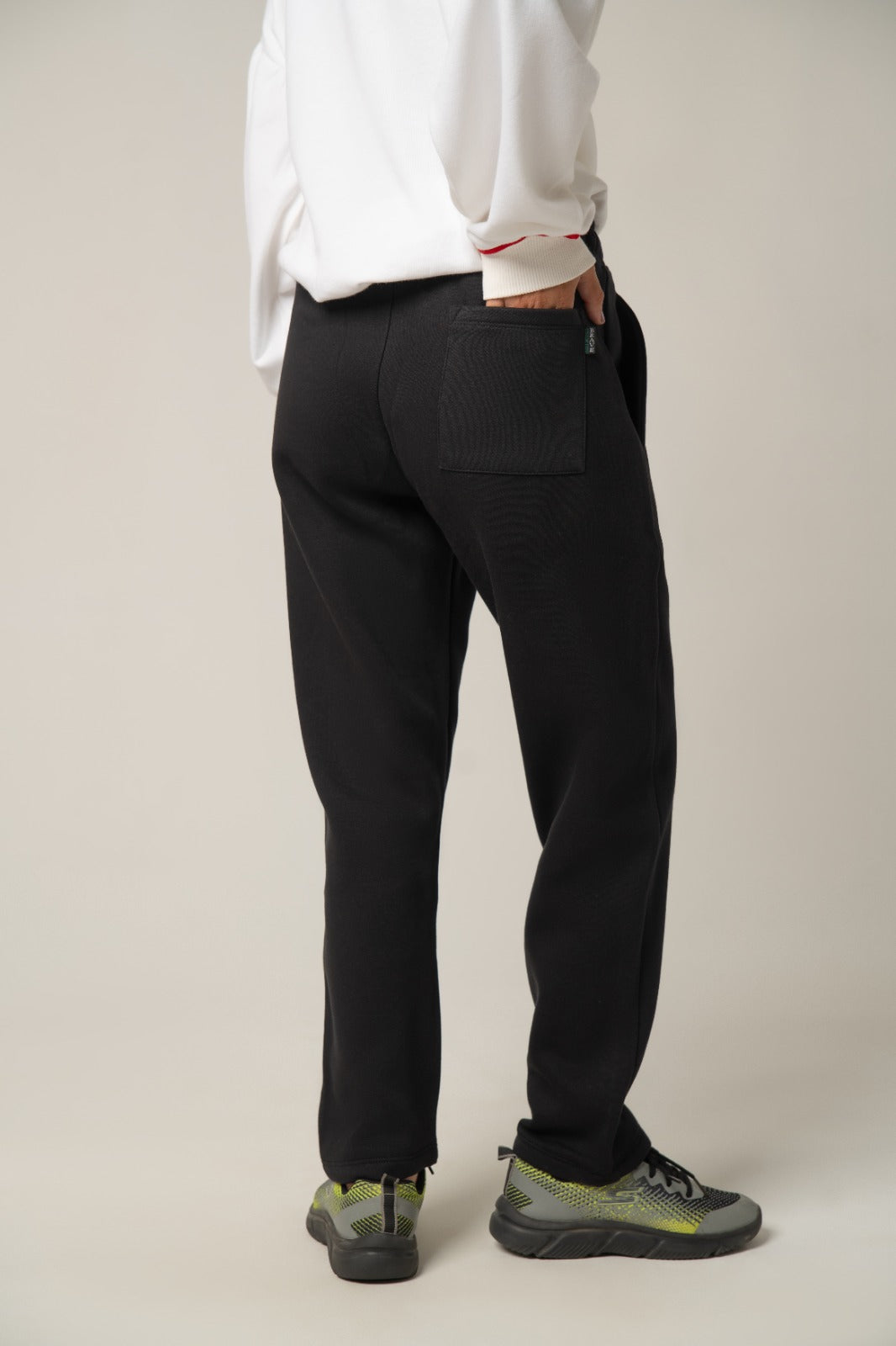 Essential Black Fleece Trouser