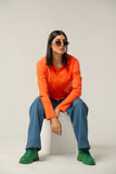 Vibrant Polo Long Sleeve Tee