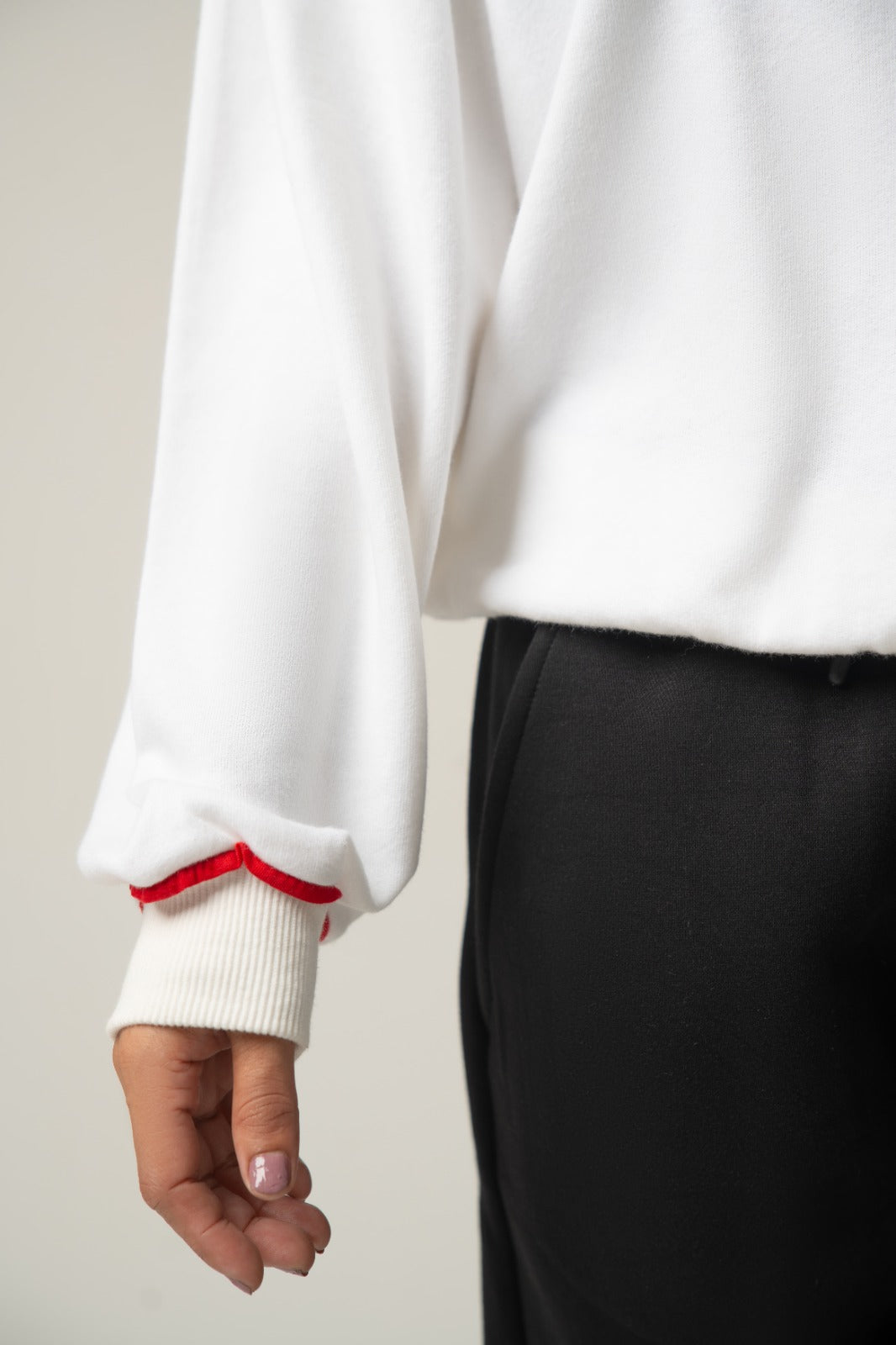Oversized Balloon Sleeve Sweatshirt