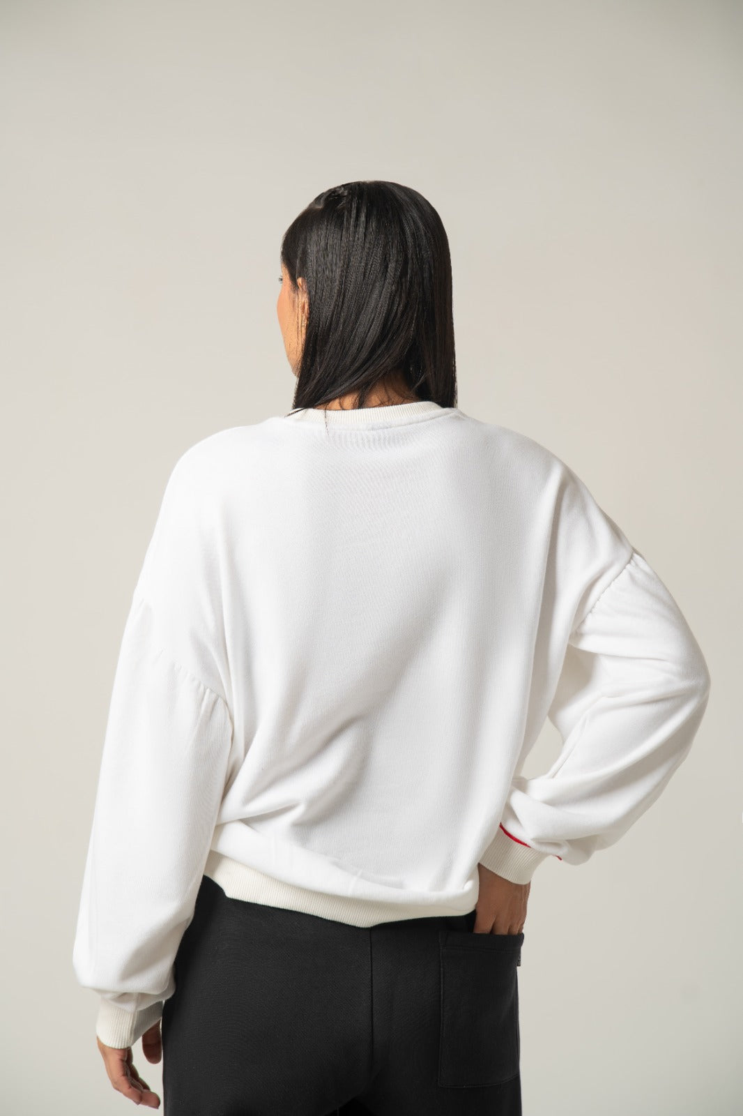 Oversized Balloon Sleeve Sweatshirt