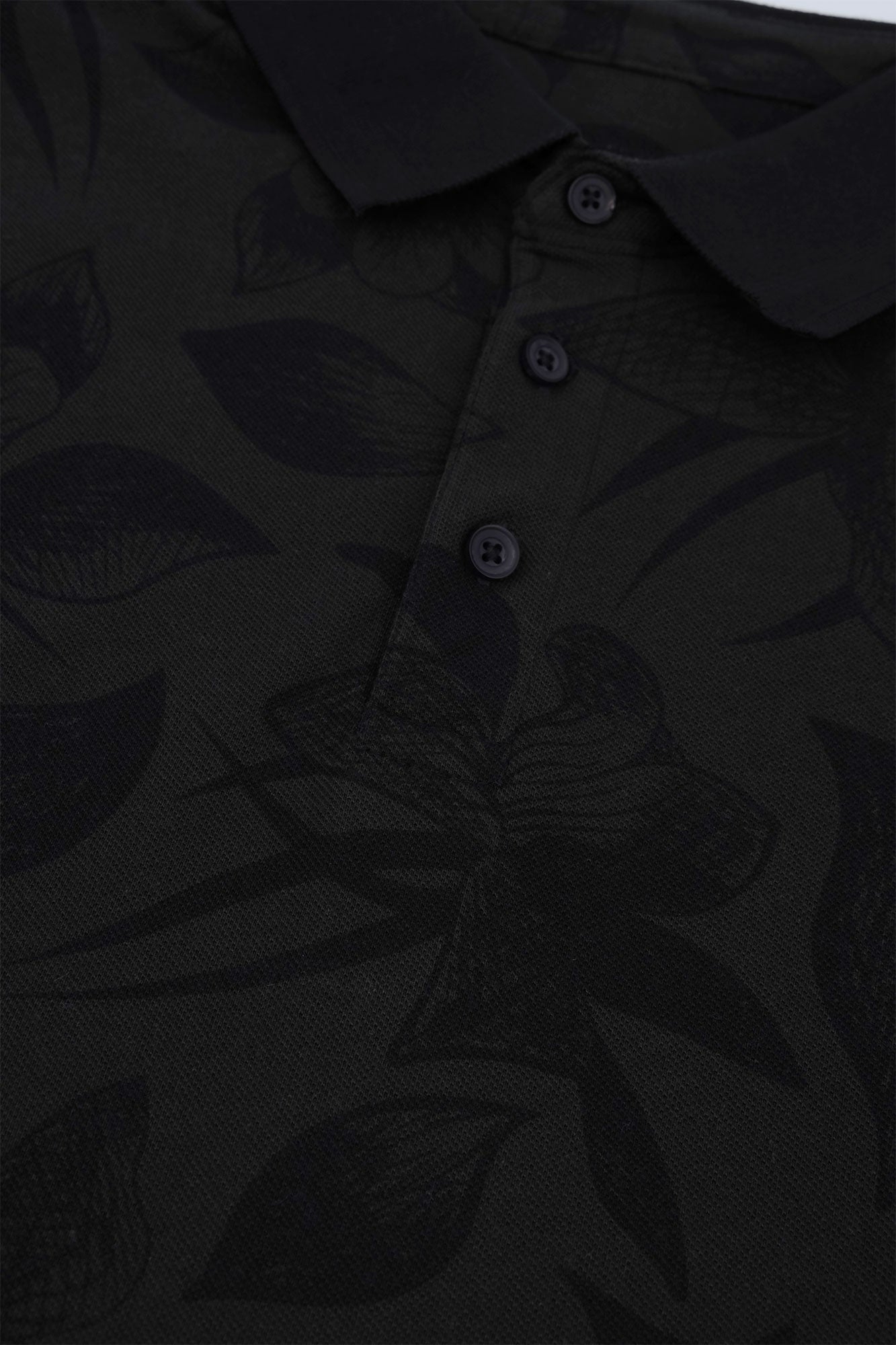 Men’s Midnight Floral Polo