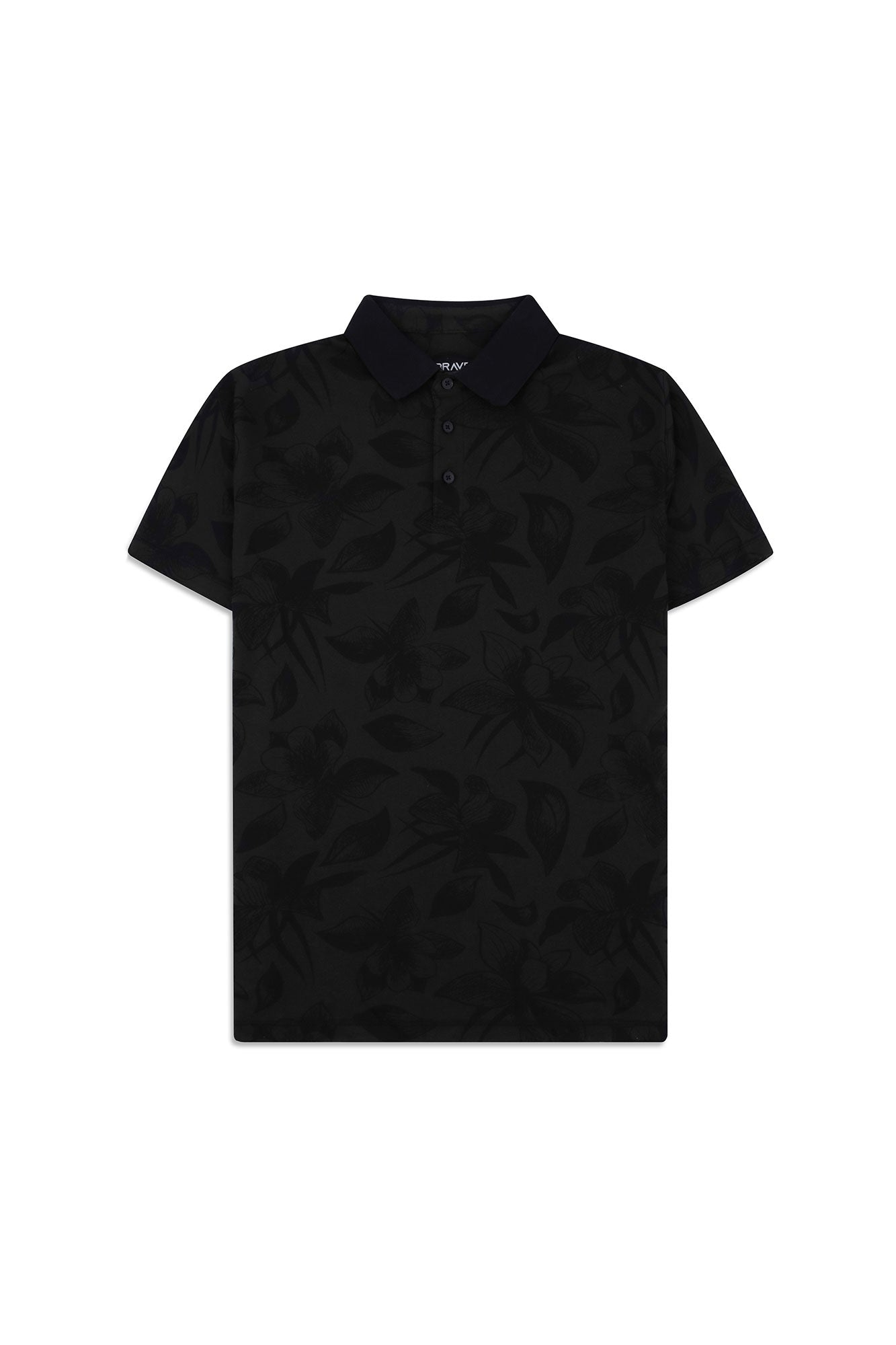 Men’s Midnight Floral Polo