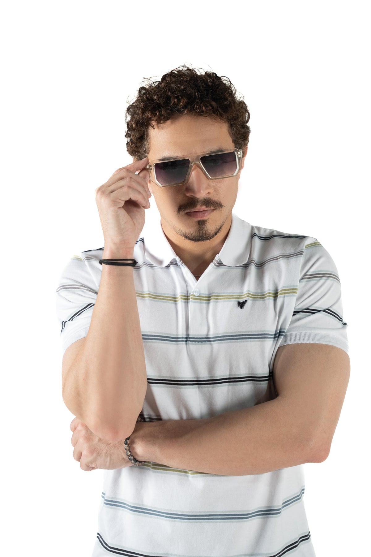 Men's Alpine Striped Polo