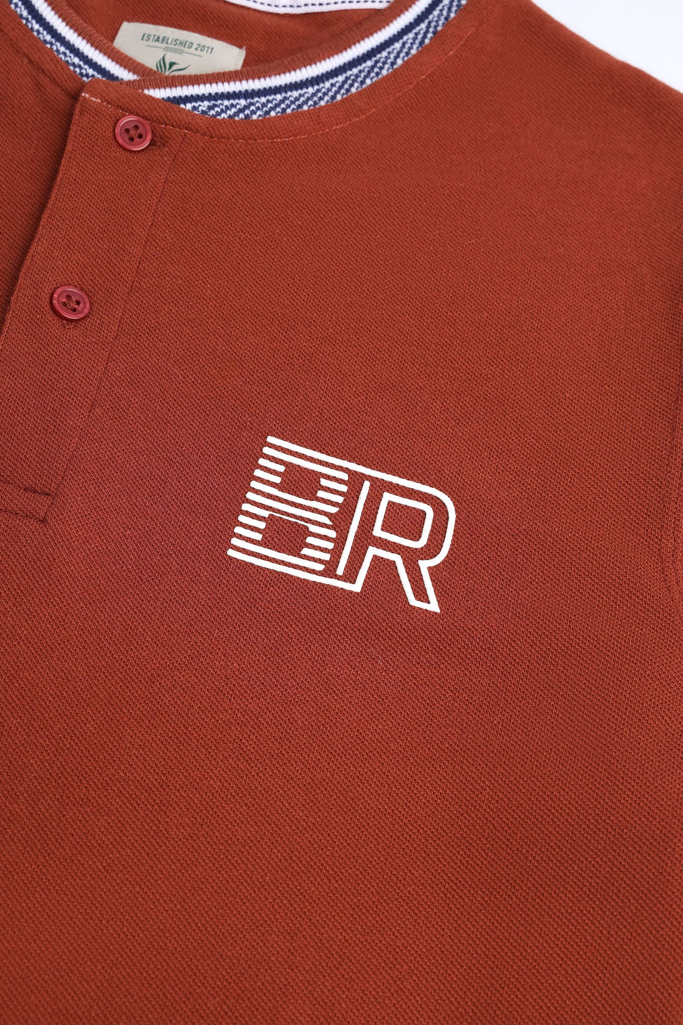 Men's Brown Henley