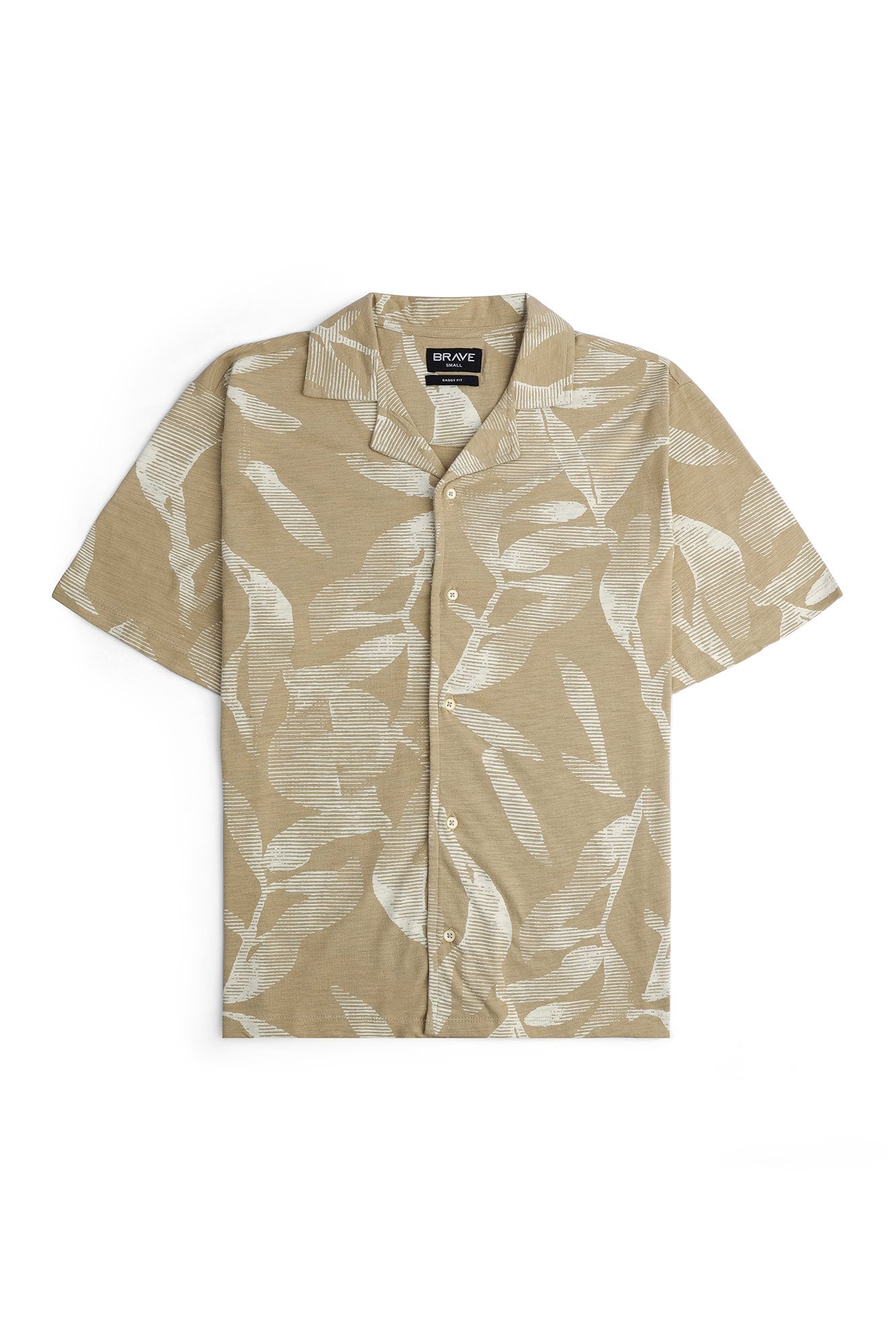 Men's Tropical Leaf Jersey Shirt
