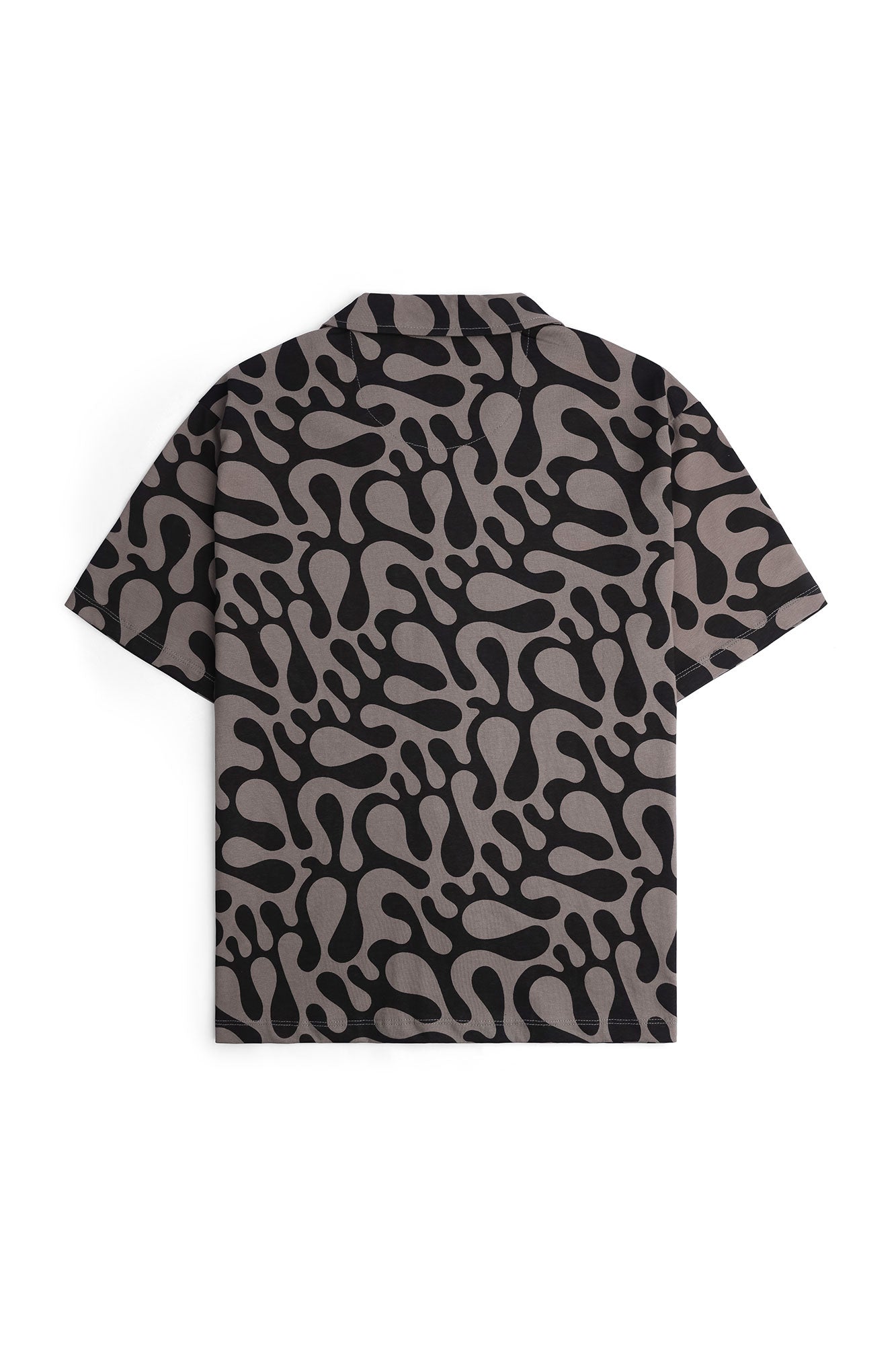 Men's Abstract Cuban Collar Shirt