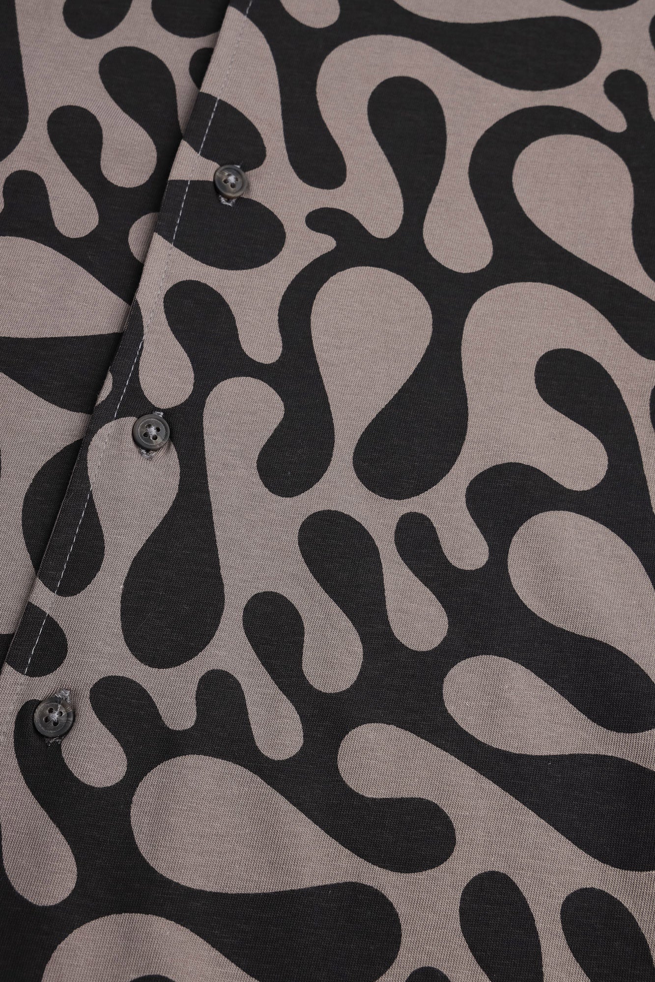Men's Abstract Cuban Collar Shirt