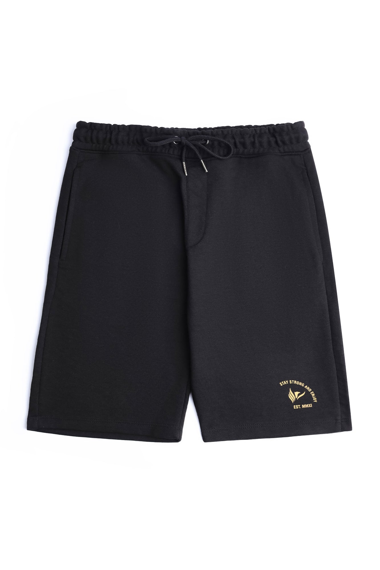 Men's Black Terry Shorts