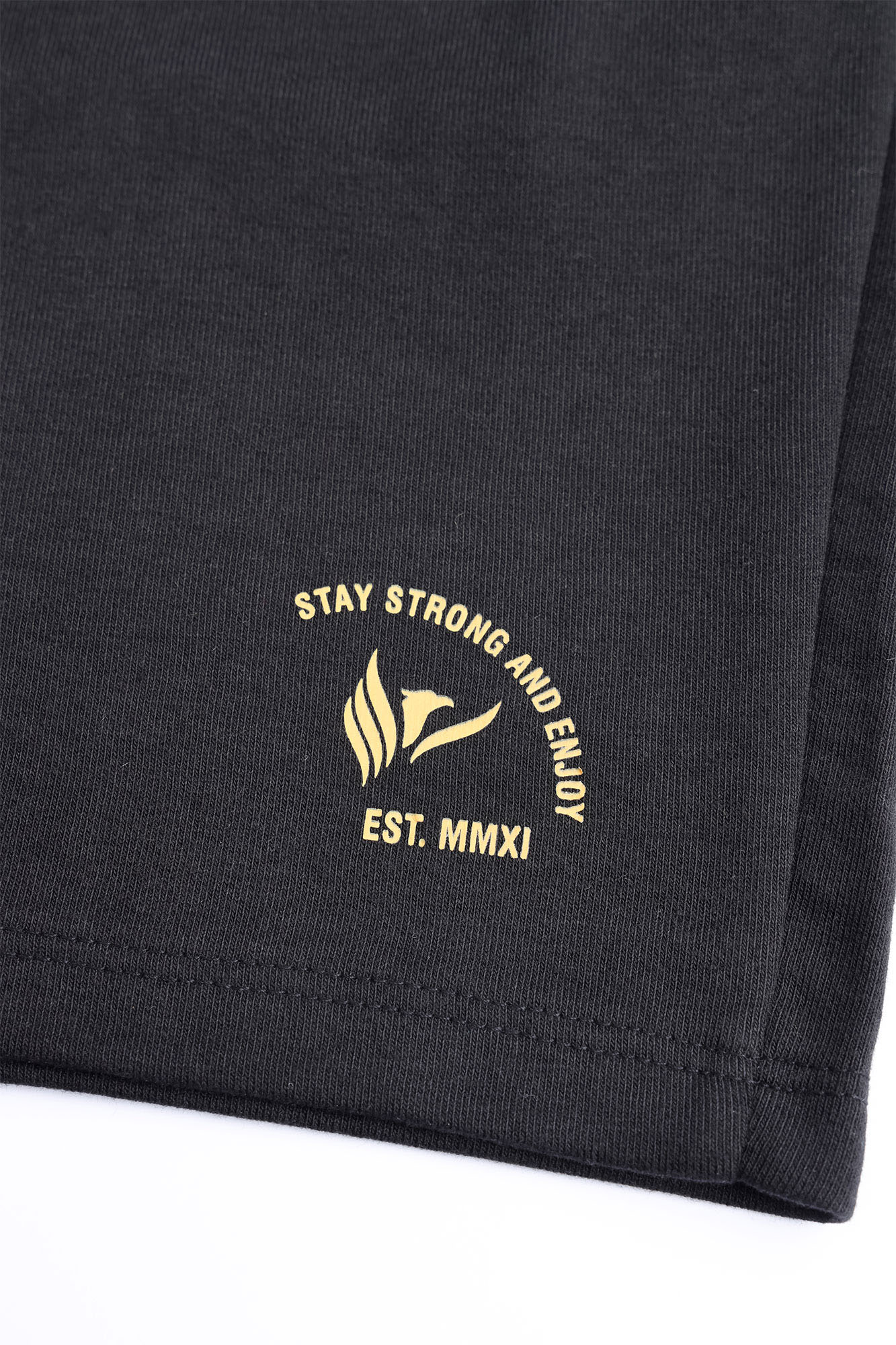 Men's Black Terry Shorts