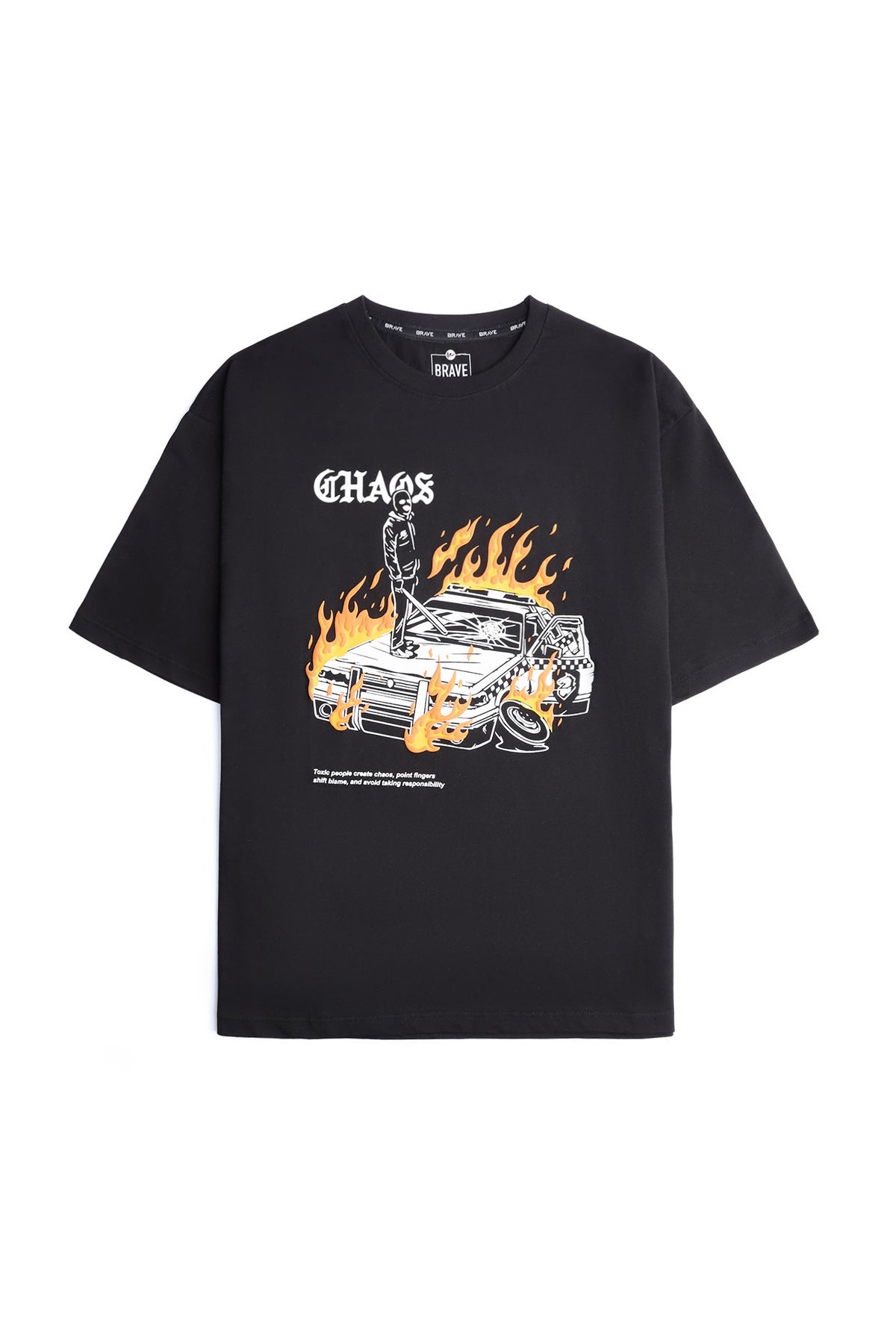 Men's Oversized"Chaos" Graphic Tee