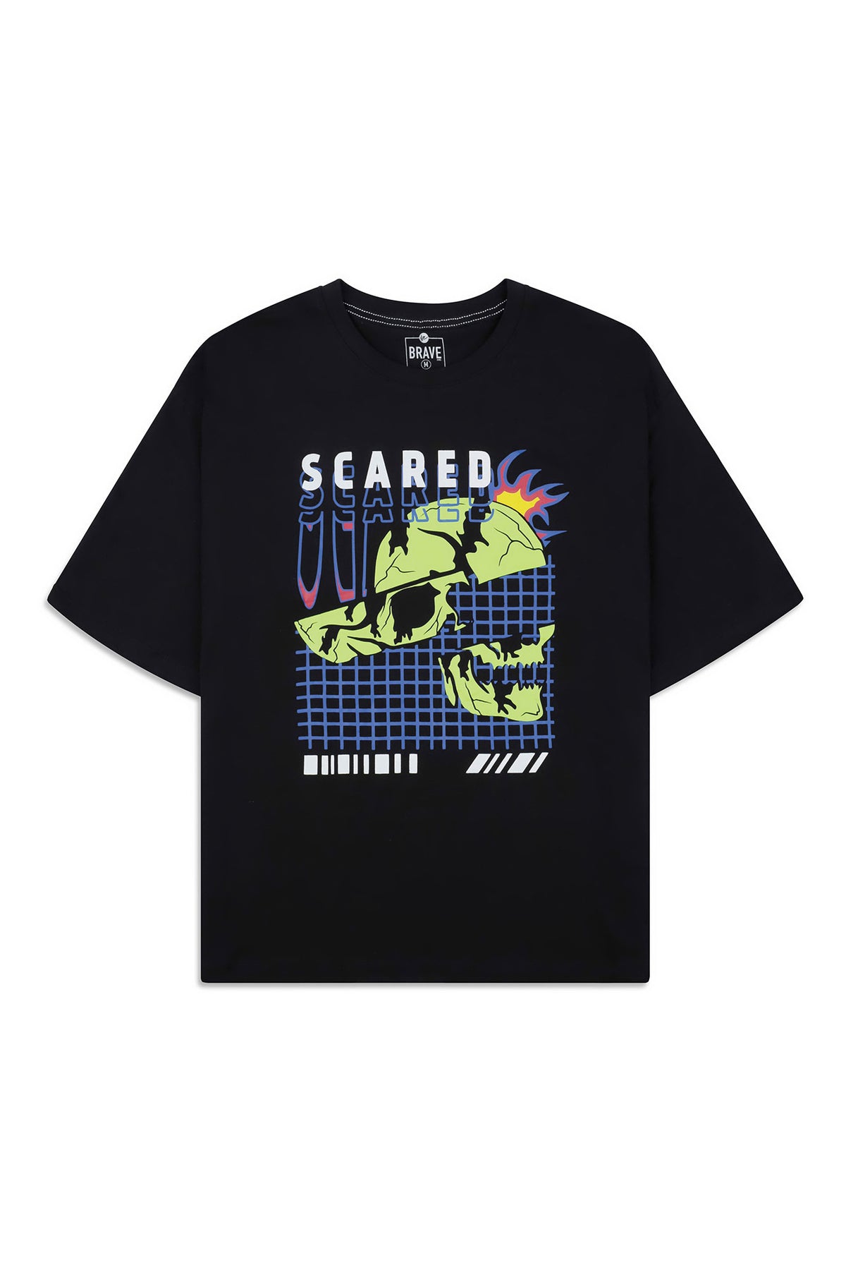 Men’s Cyber Skull Oversized Tee