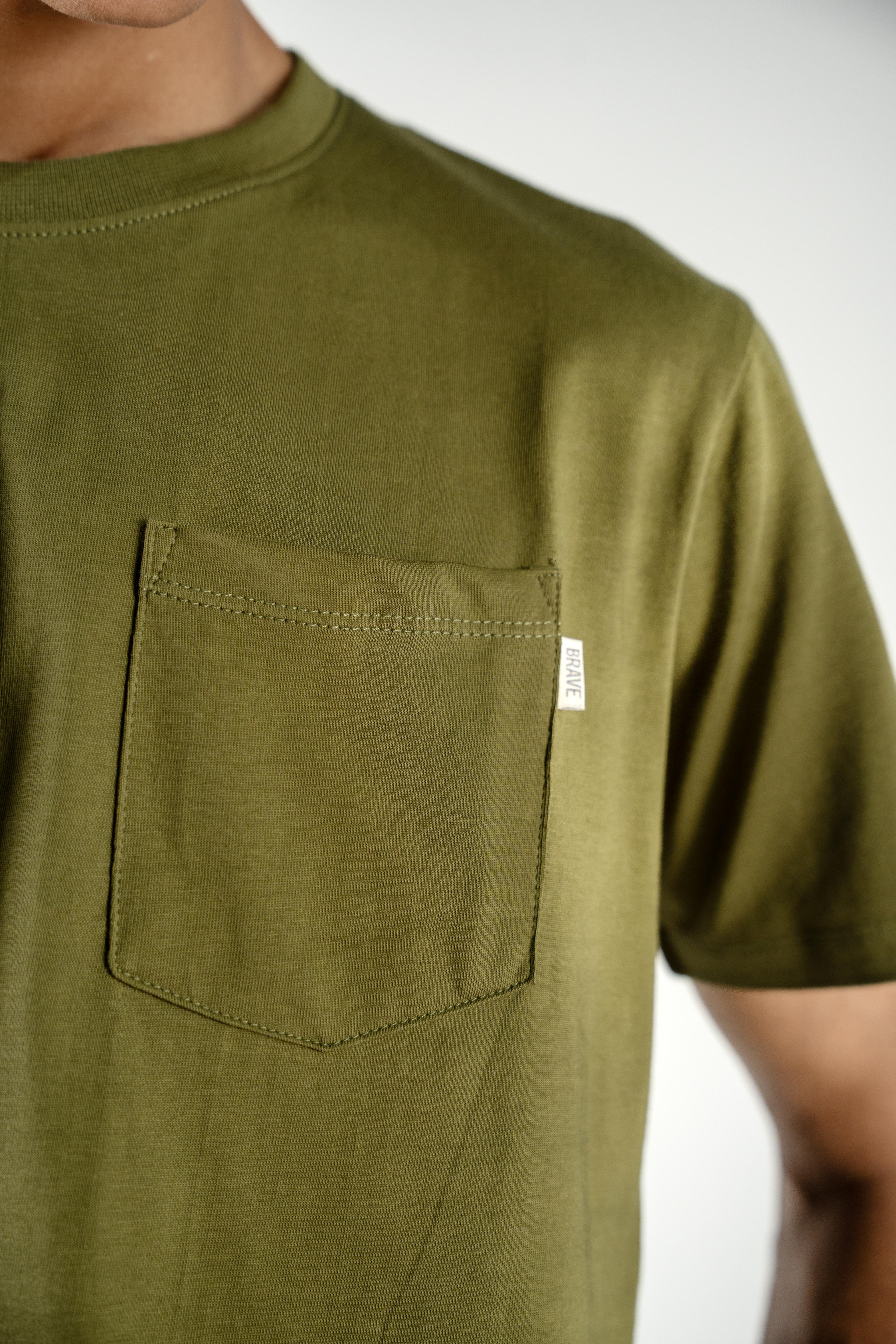 Men's Olive Drab Pocket Tee