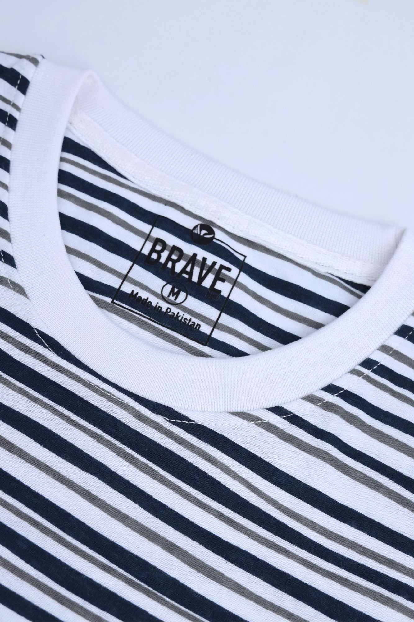 Men's Textured Striped Knit Tee