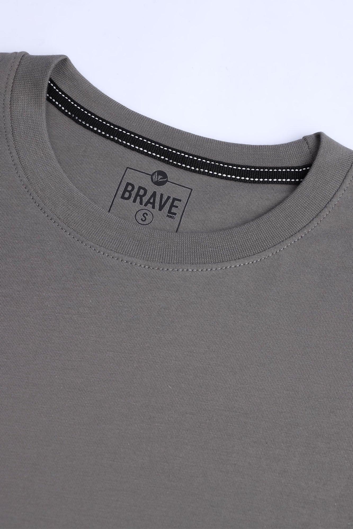 Men's Gray Dropped Shoulder Tee