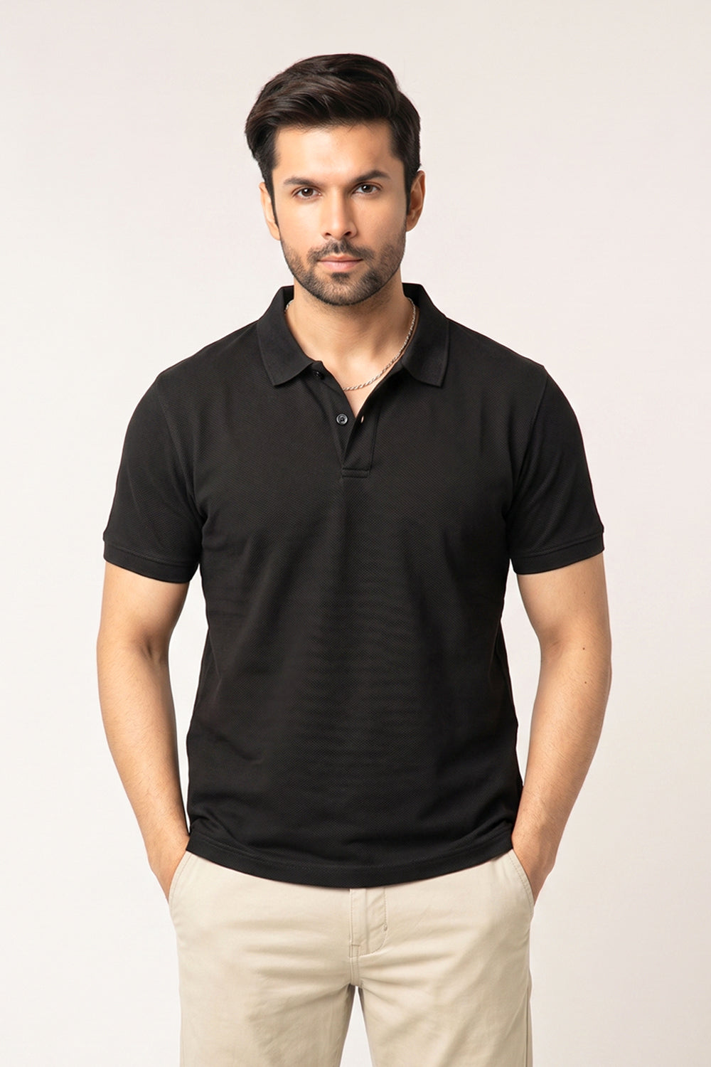 TEXTURED POLO