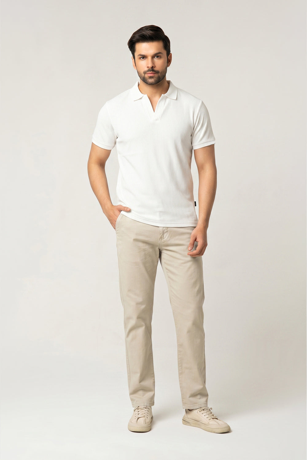 JOHNNY COLLAR TEXTURED POLO