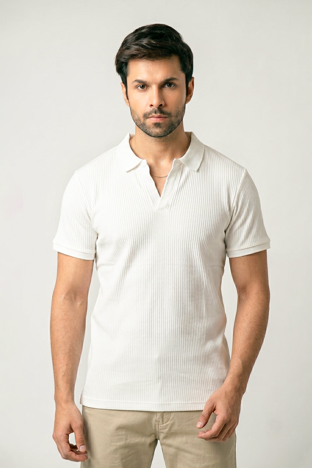 JOHNNY COLLAR TEXTURED POLO