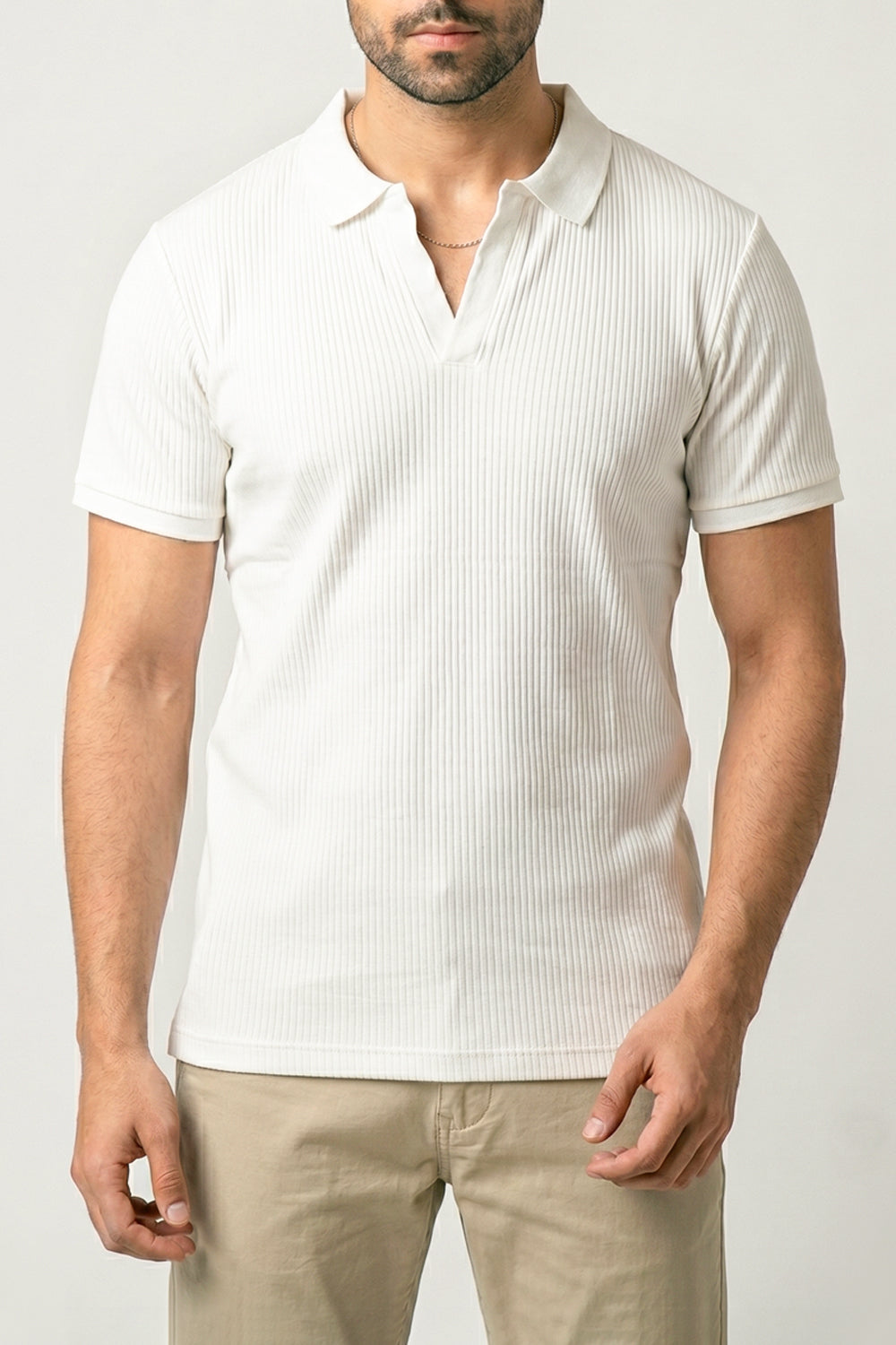 JOHNNY COLLAR TEXTURED POLO