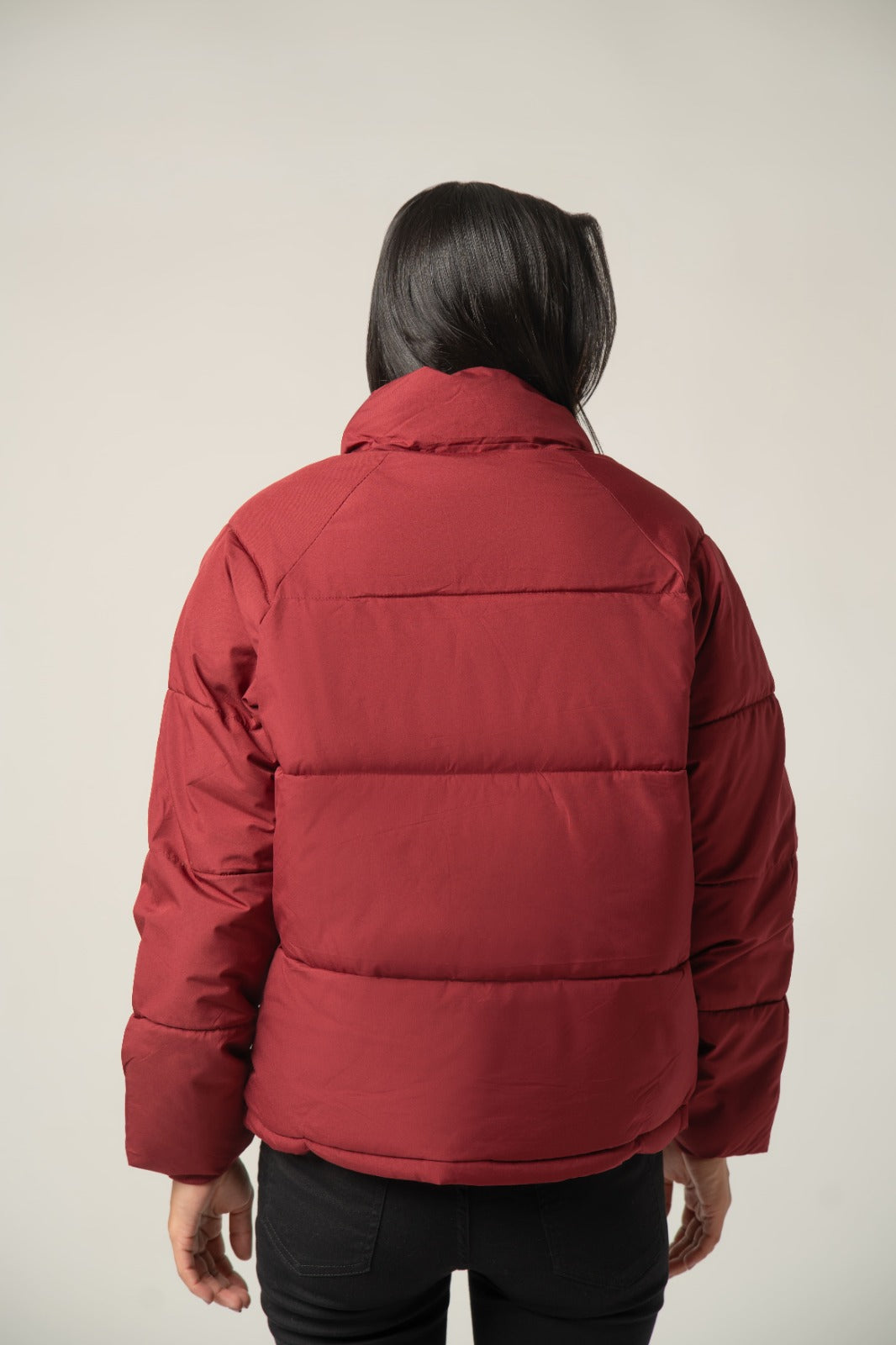 Maroon Puffer Jacket