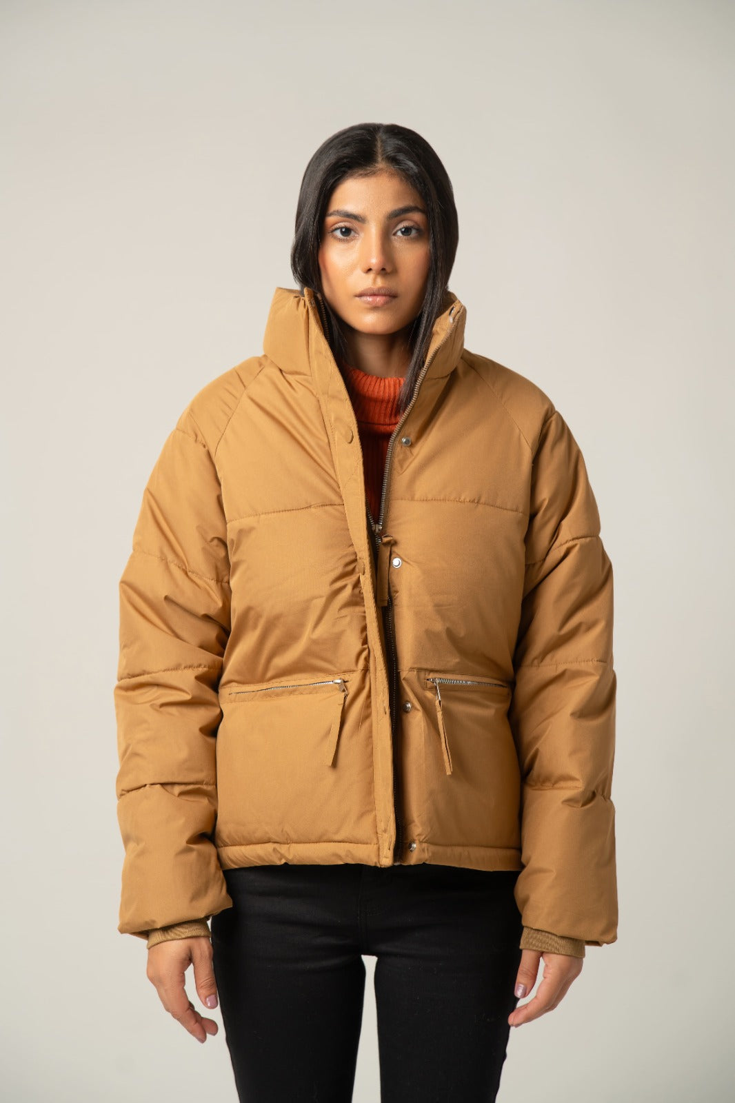 Camel Puffer Jacket