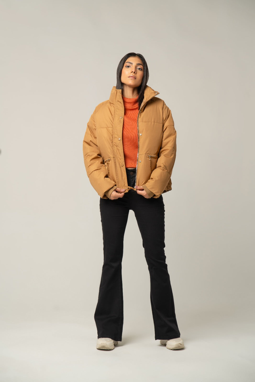 Camel Puffer Jacket