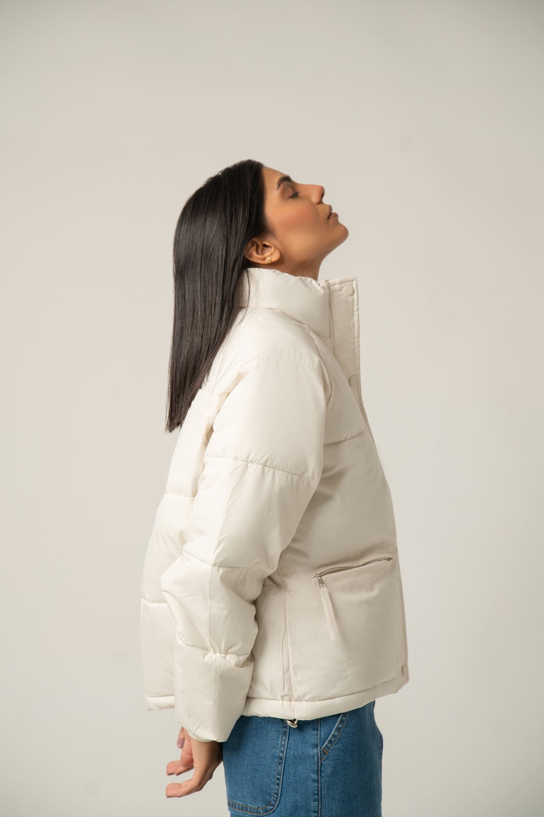 White Puffer Jacket