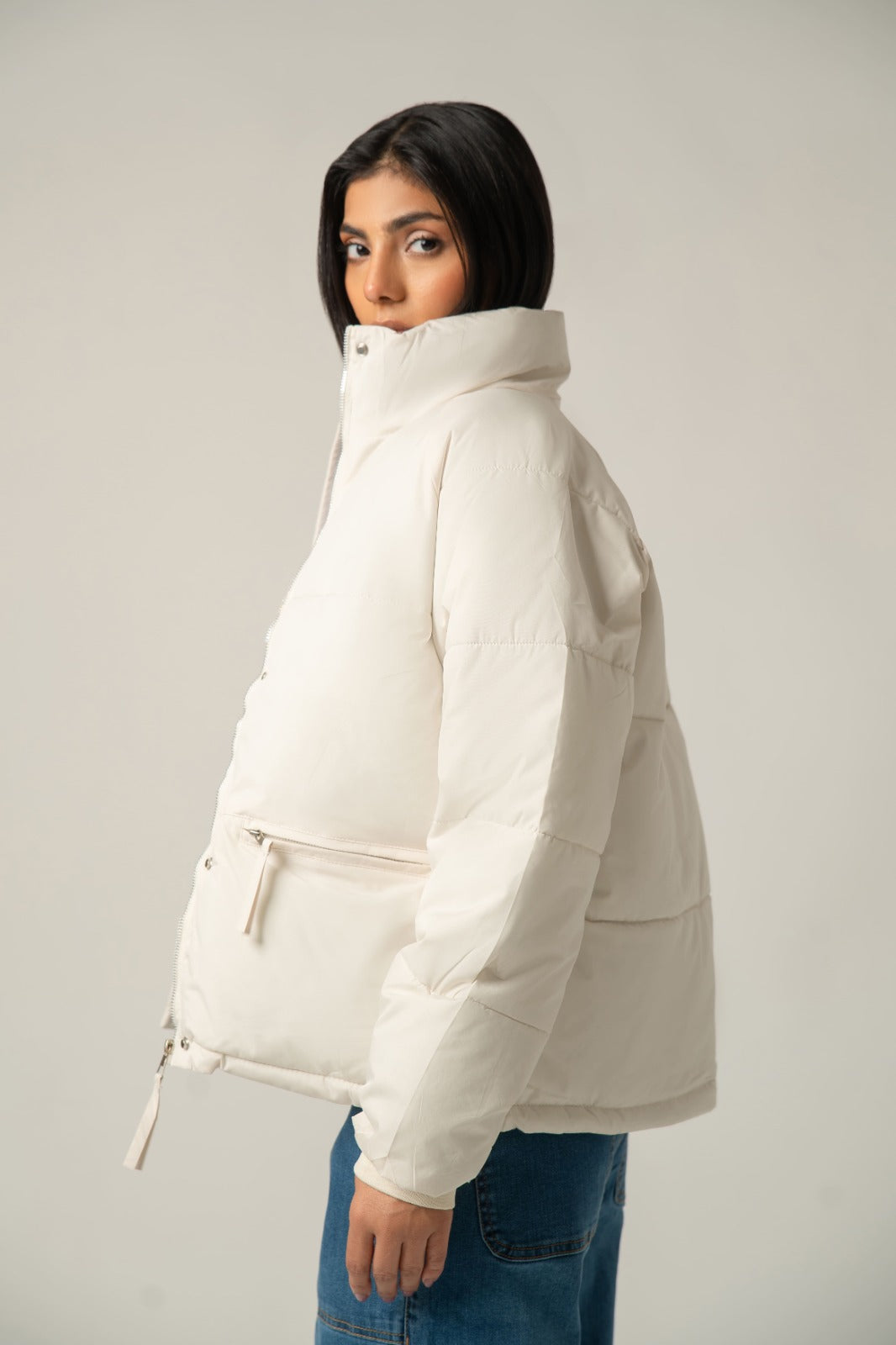 White Puffer Jacket